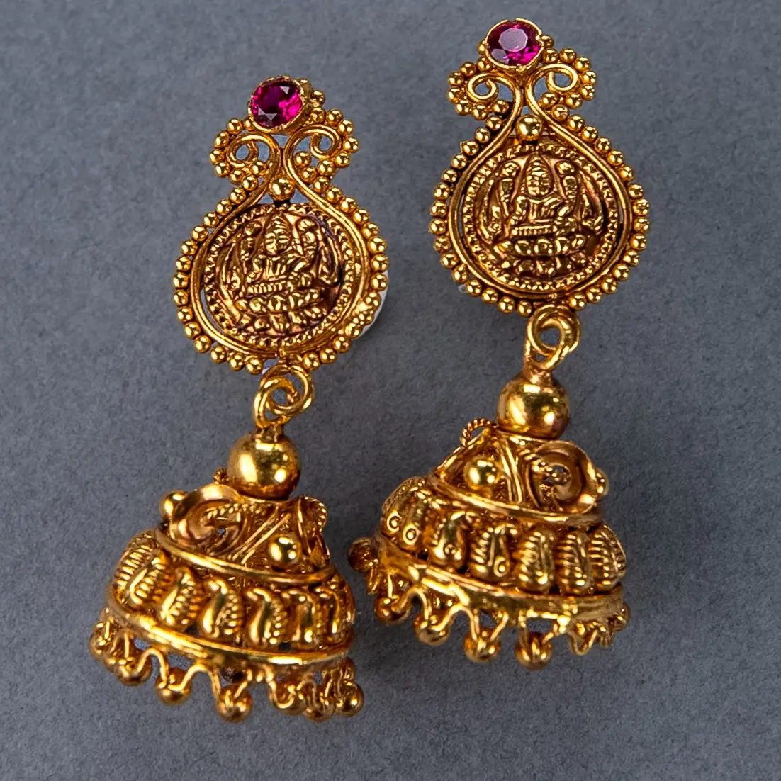 Hanging Lakshmi Earrings